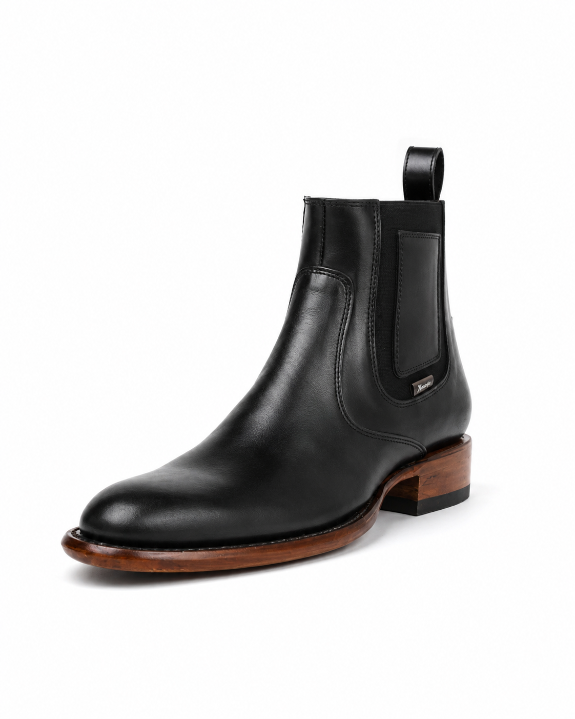 BOTIN BARCELONA EN PIEL NEGRA